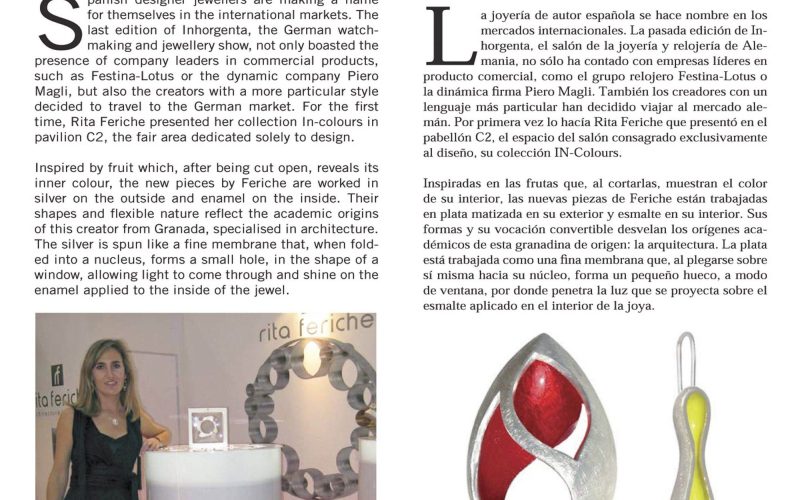 JEWELS FROM SPAIN entrevista a Rita Feriche en "Inhorgenta" International Jewelry Showroom Munich