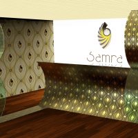 diseño stand corporativo SAMRA fine jewelry Dubai