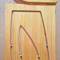 LEAF Taburete-Cuadro plegable madera
