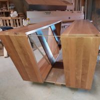 Fabricación mesa madera roble para INCLAN BRUTAL