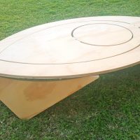 LEAF Mesa-Tumbona-Cuadro plegable madera